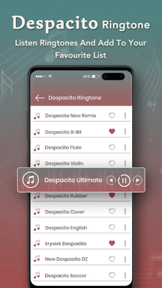Ringtone of Despacito 1.2 Screenshot