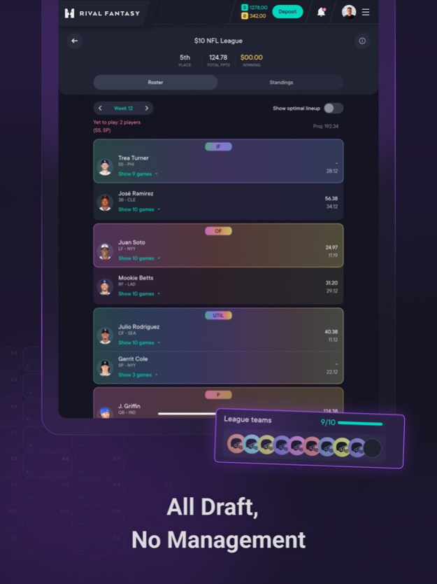 Rival Fantasy Sports 1.0.15 Screenshot