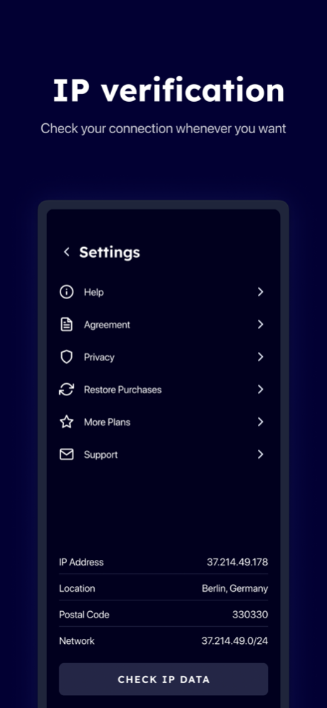 SafeProtect VPN Online Privacy 1.1 Screenshot