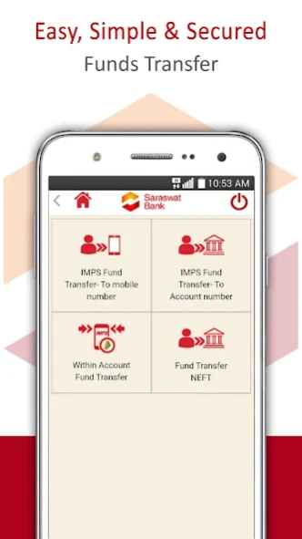 Saraswat Bank Mobile Banking 3.0.1 Screenshot