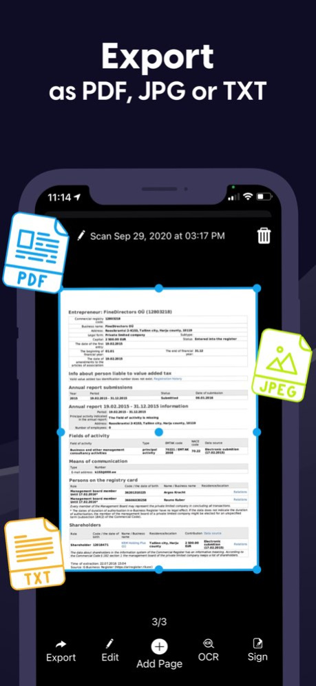 Scanner App: Documents & Sign 1.48 Screenshot