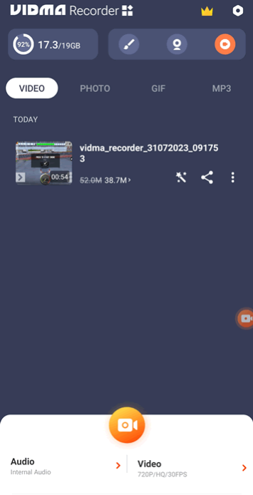 Vidma Recorder Screenshot photo (01/23/2022) by 1MORSGORS on