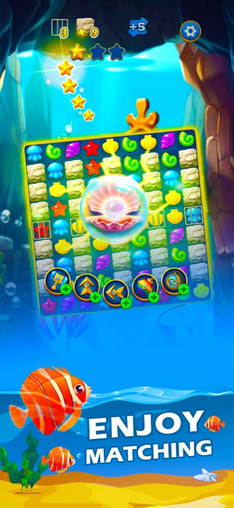 Sea Jewels - Match 3 Game 2.5 Screenshot