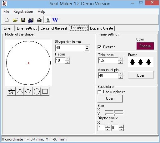 round seal maker software
