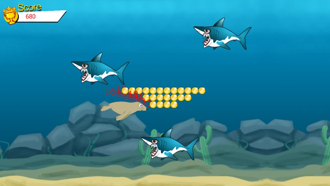 Seal Shark Attack 2.0 Screenshot