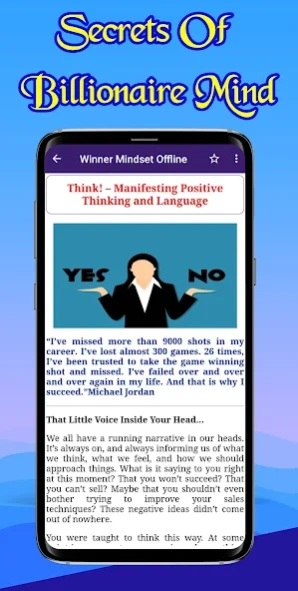 Secrets of Billionaire Mind 2.0.1 Screenshot