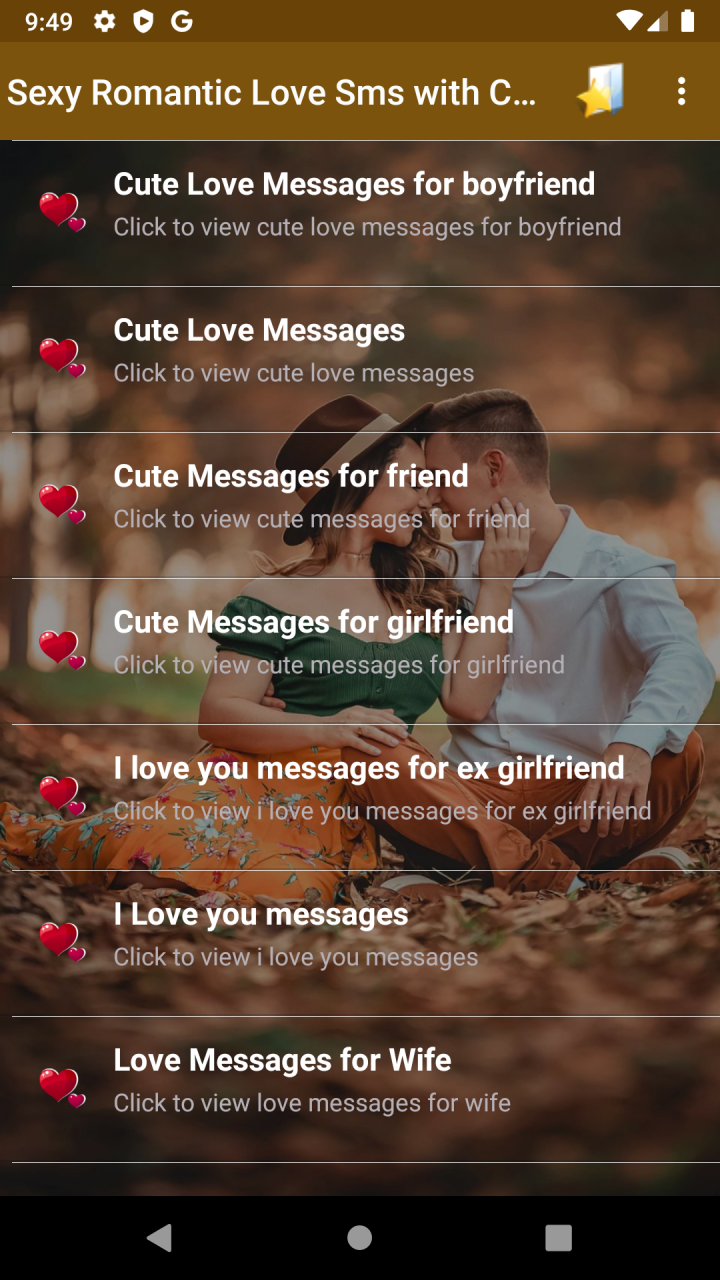 Sexy Romantic Love Sms with Cool... Free Download, image size:720x1280