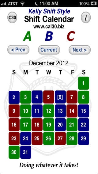 Shift Calendar Kelly 6.1 Free Download