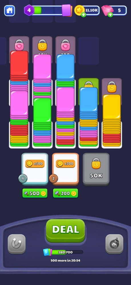 Shuffle Kings - Card Sort Game 2.6.4.8 Screenshot