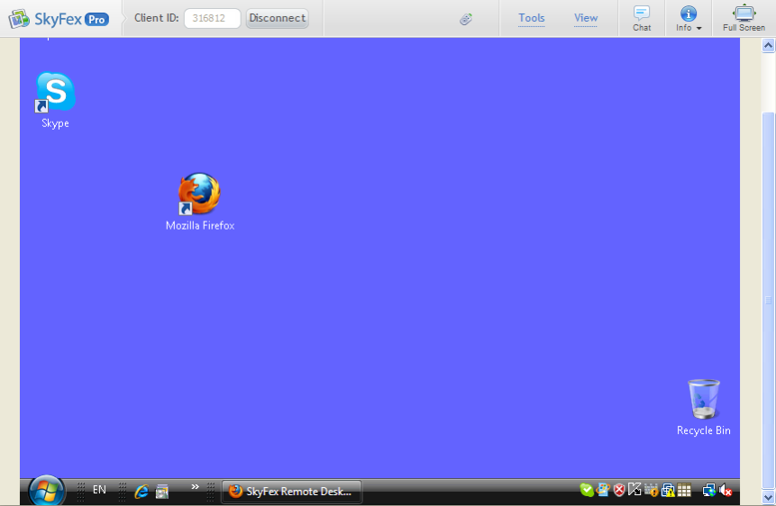 SkyFex Remote Desktop 3.4.0 Screenshot