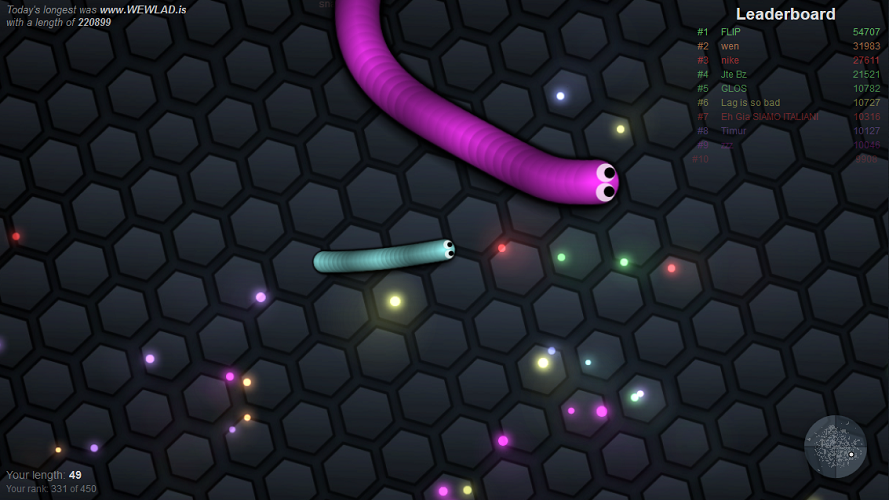 Slither.io, Software