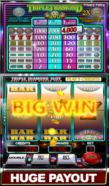 Slot Machine: Triple Diamond 4.8 Screenshot