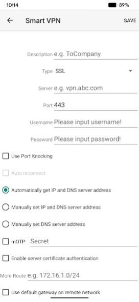 SmartVPN 1.7.1 Screenshot