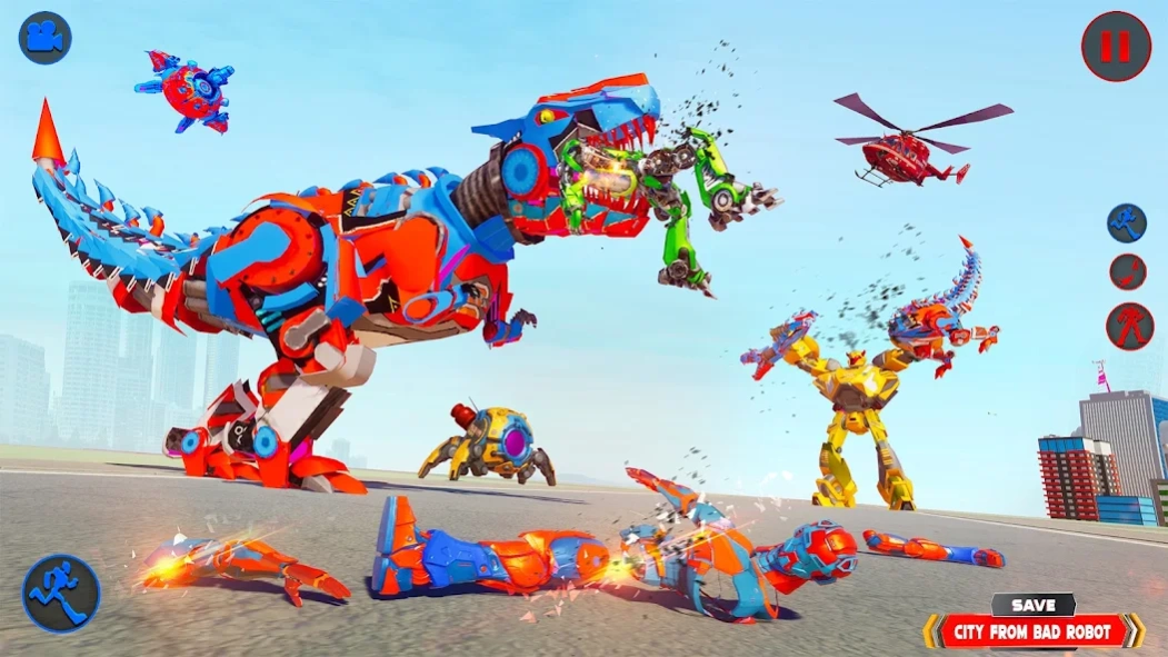 Dino Robot Transform Car Games 1.21 Screenshot