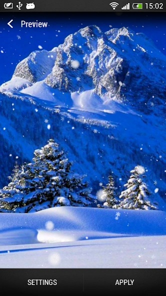 falling snow animated wallpaper