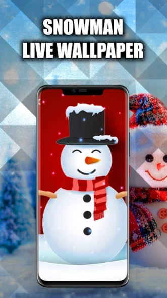 winter snowman wallpaper iphone