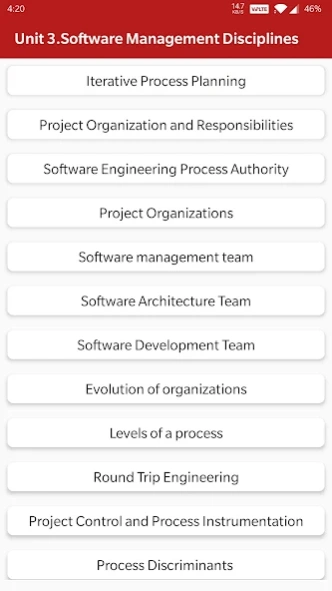 Software Project Management Screenshot