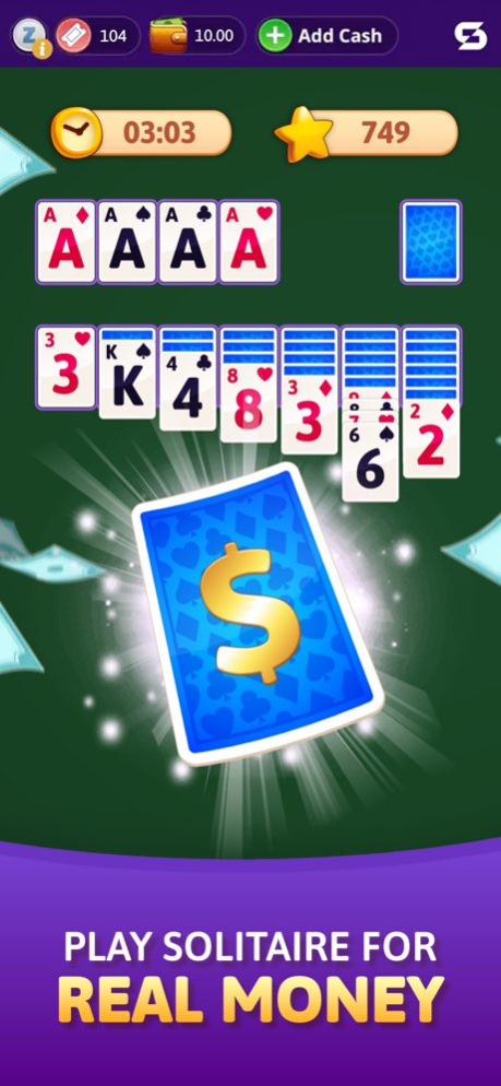 Solitaire Skillz:Win Real Cash 1.1.387 Screenshot