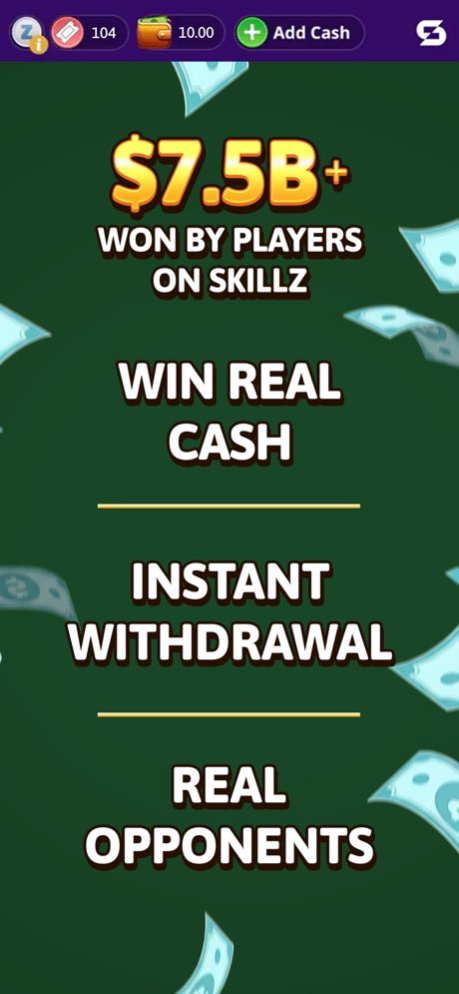 Solitaire Skillz:Win Real Cash 1.1.387 Screenshot