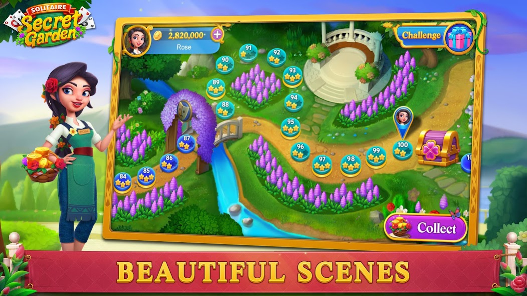 Solitaire-Secret Garden 1.06 Screenshot
