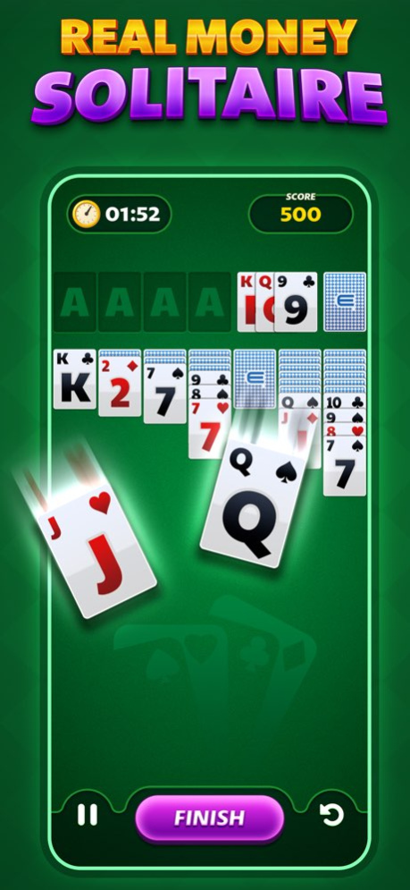 Real Money Solitaire Skill 3.0 Screenshot