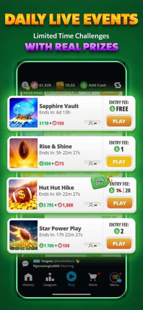 Real Money Solitaire Skill 3.0 Screenshot