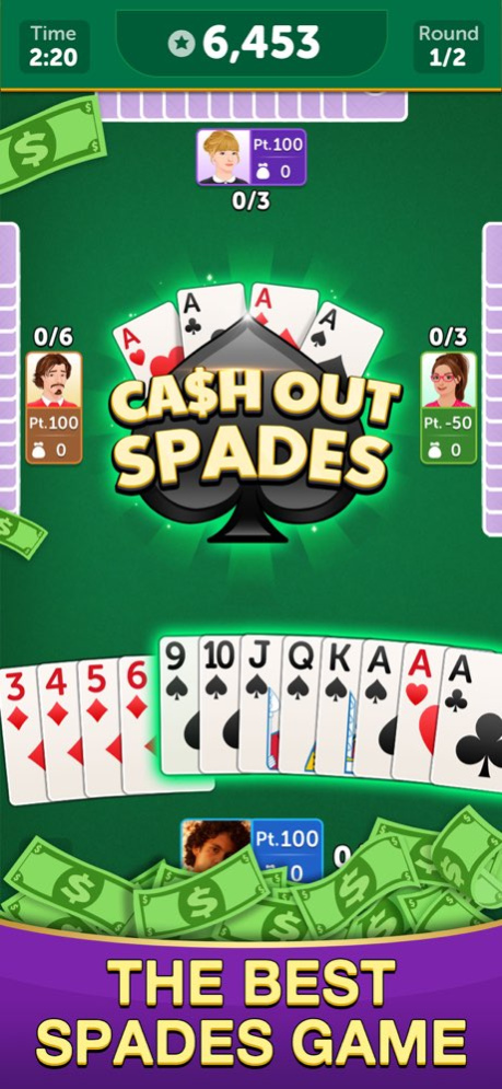 Spades Cash 2: Real Money Game 1.0.5 Screenshot