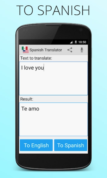 Review Screenshot - Translator App – Learn to Communicate in English or Spanish