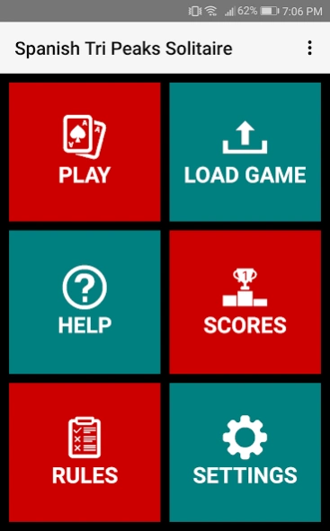 Spanish Tri Peaks Solitaire Screenshot