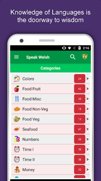 Learn Welsh Language Offline 2.0.2 Screenshot