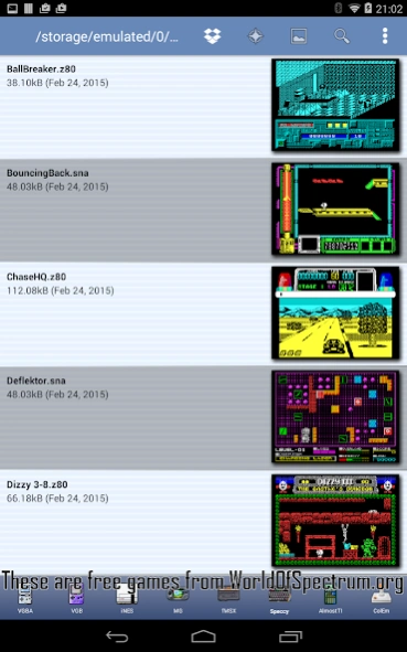 Indie Retro News: Spectaculator for Android/iOS now