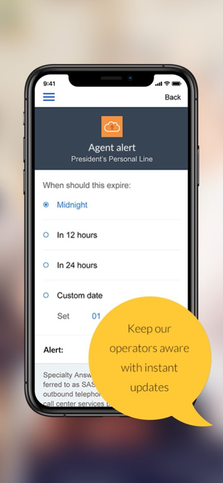 Specialty Answering Service 1 2.9 Screenshot