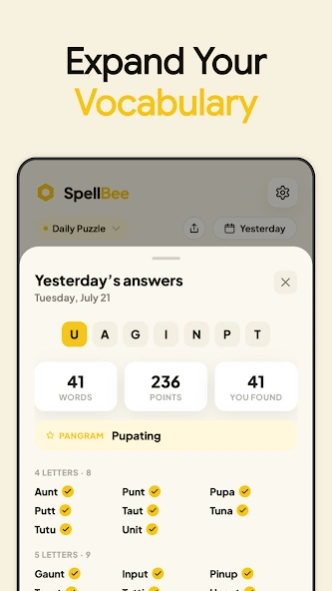 SpellBee: Spelling Puzzle 4.1.2 Screenshot