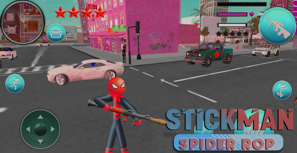 Stickman Spiders Battle Simula for Android - Free App Download