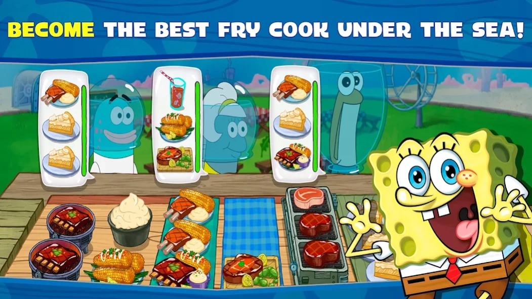 Review Screenshot - SpongeBob Game – Prepare Dishes and Feed the Hungry Customers