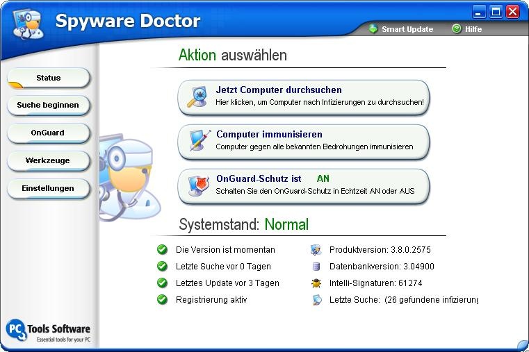 Spyware Doctor (de) 3.8 Snaps 1