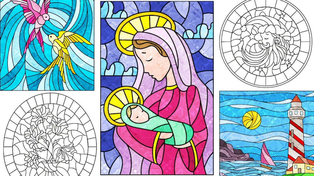 Stained Glass Color by Number 2.7 Screenshot