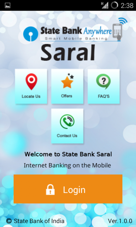 sbi online banking saral login