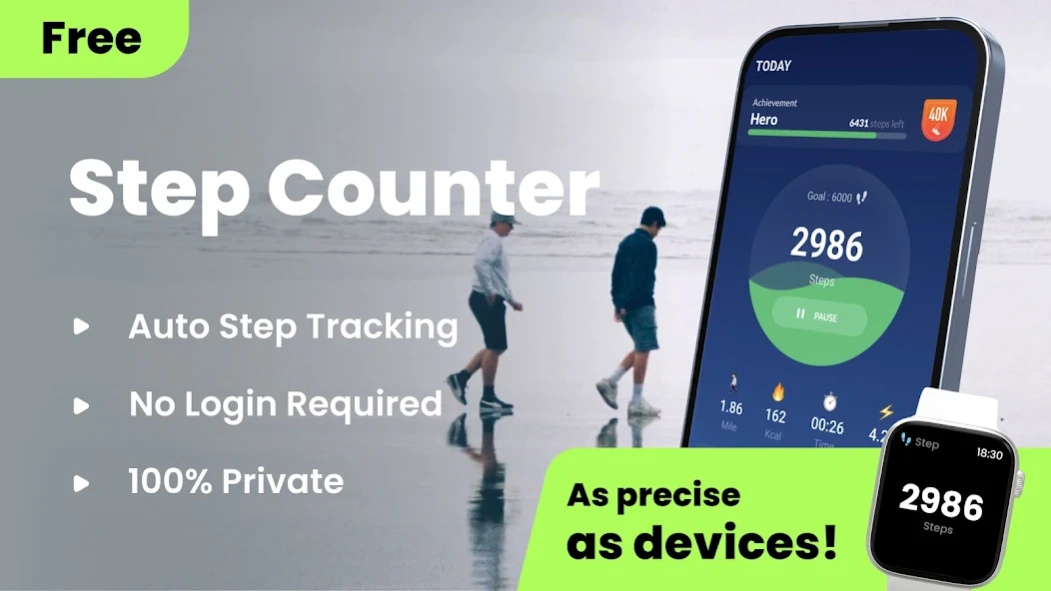 Review Screenshot - Pedometer App – Track Your Daily Steps