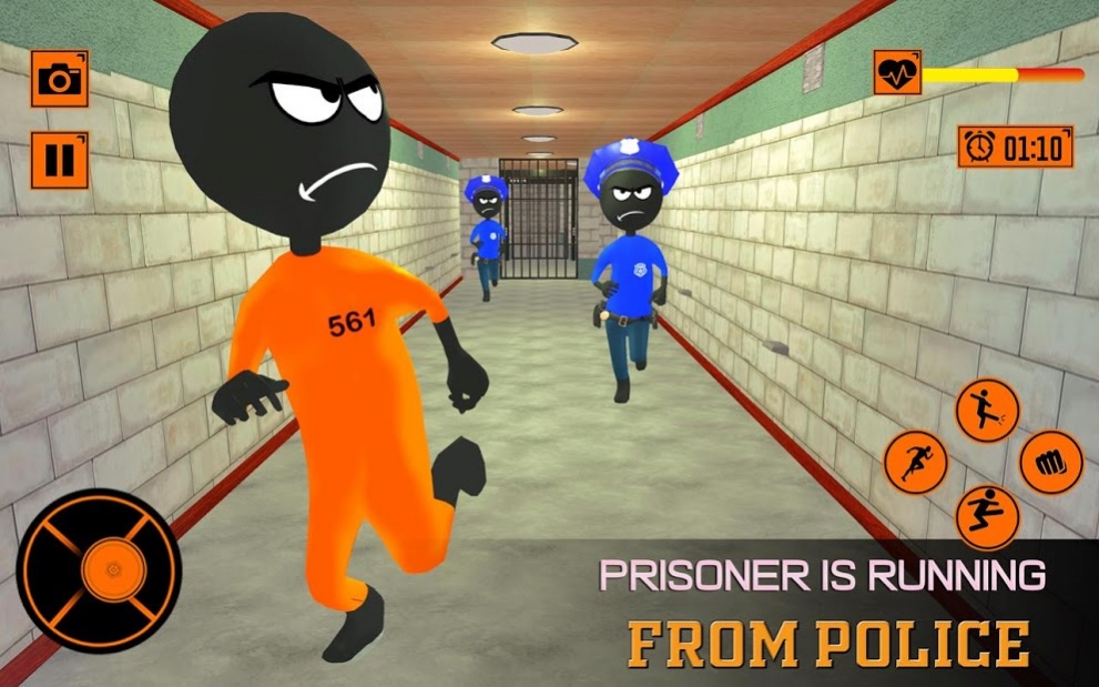 Grand Jail Prison Escape 3D: Stickman Prison Action Game