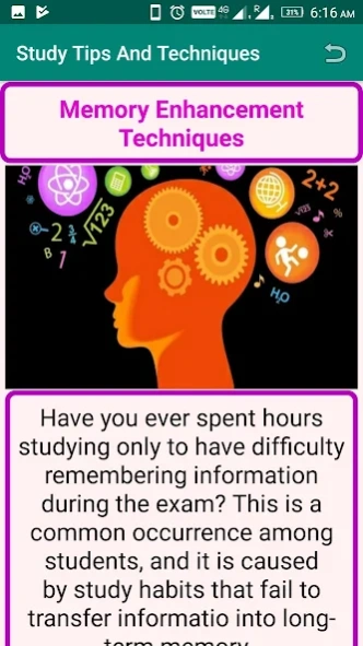 Study Tips And Techniques 2.0 Screenshot