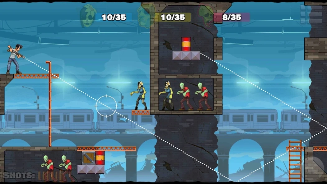 Review Screenshot - Zombie Game – Execute Trick Shots to Kill Zombies