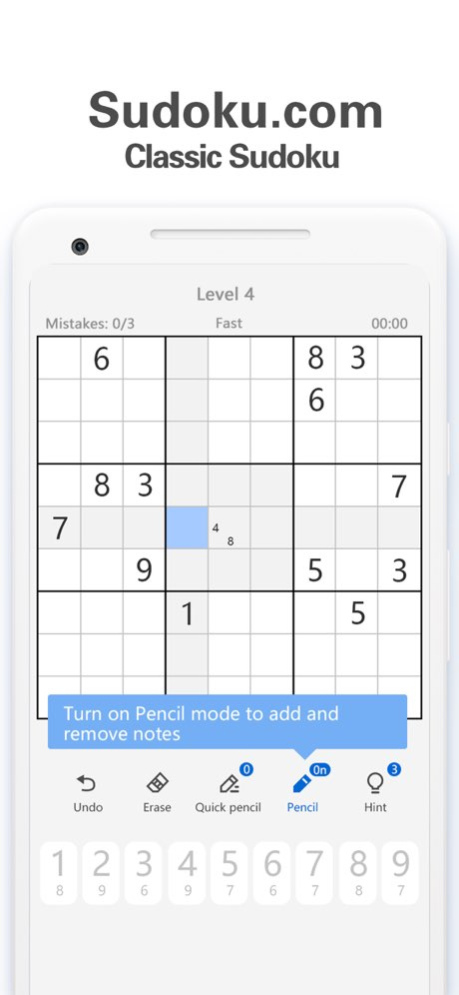 Sudoku.com - Classic Sudoku Screenshot