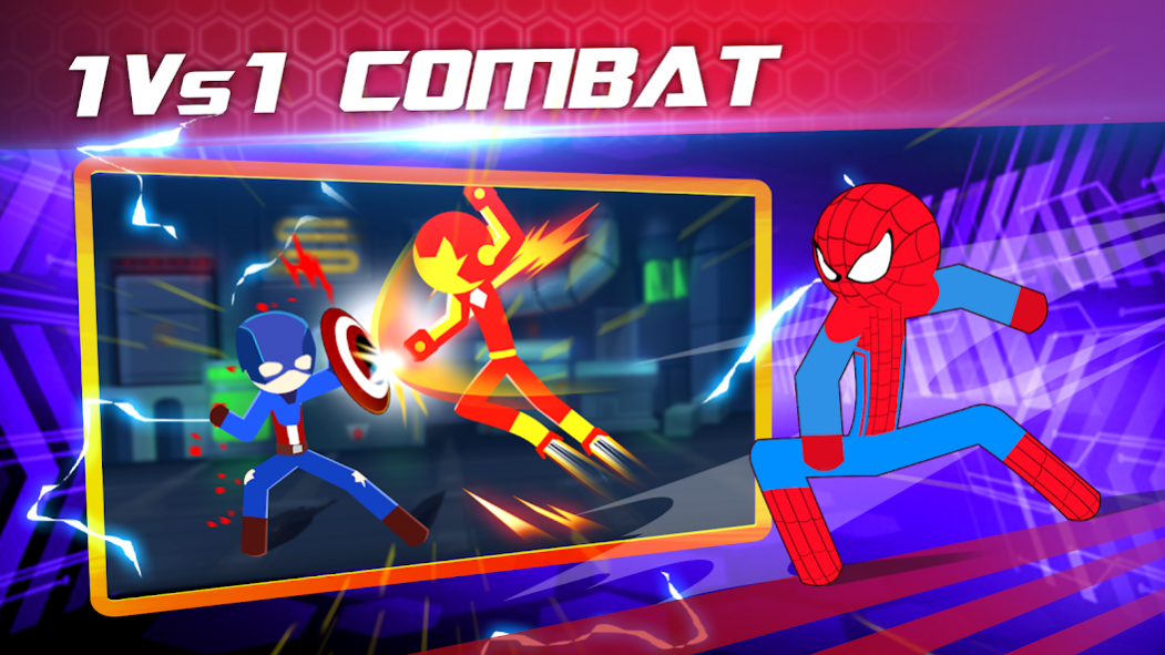 Stickman Fighter Infinity - Super Action Heroes Android Gameplay 