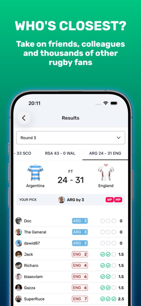 Superbru Rugby 1.3.0 Screenshot