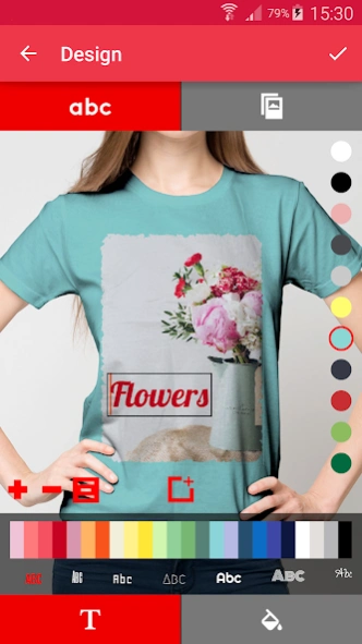 T-shirt design - Snaptee 1.1.7.4 Screenshot