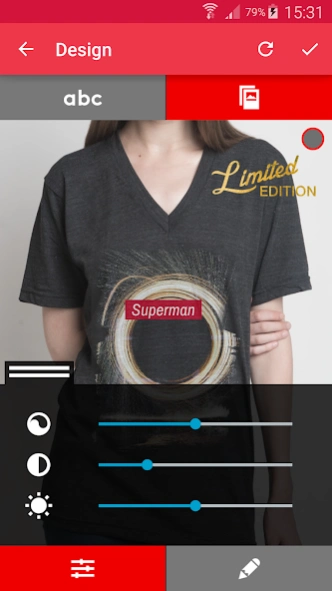 T-shirt design - Snaptee 1.1.7.4 Screenshot