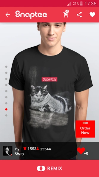 T-shirt design - Snaptee 1.1.7.4 Screenshot