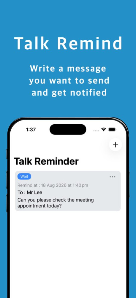TalkMaker (Talk Remind) 4.0.3 Screenshot
