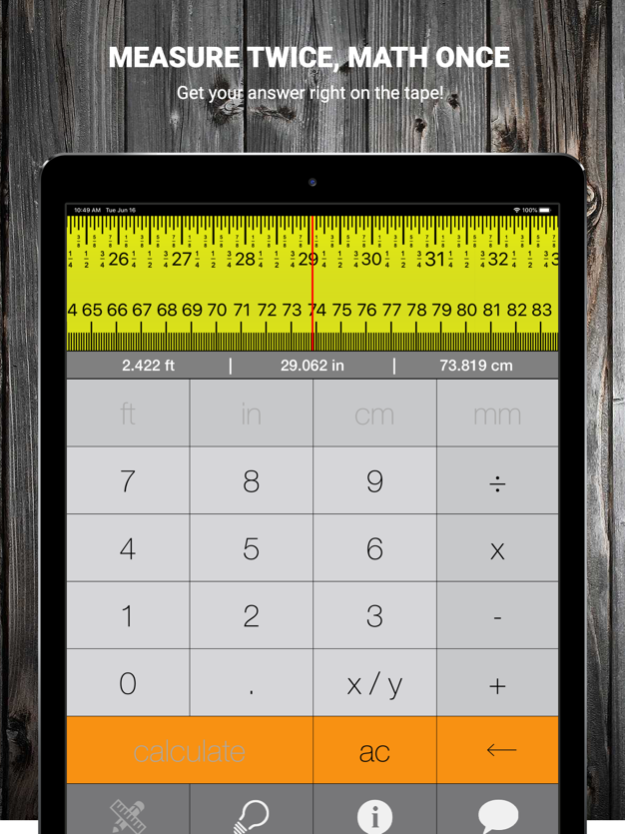 Tape Measure Calculator Pro 4.8.1 Free Download for Free Online Calculator With Printable Tape